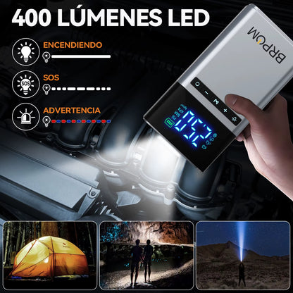 Portable Car Starter with Air Compressor 150 PSI 7500A Starter 12V Car Battery Starter Box Car Battery Jumper Starter